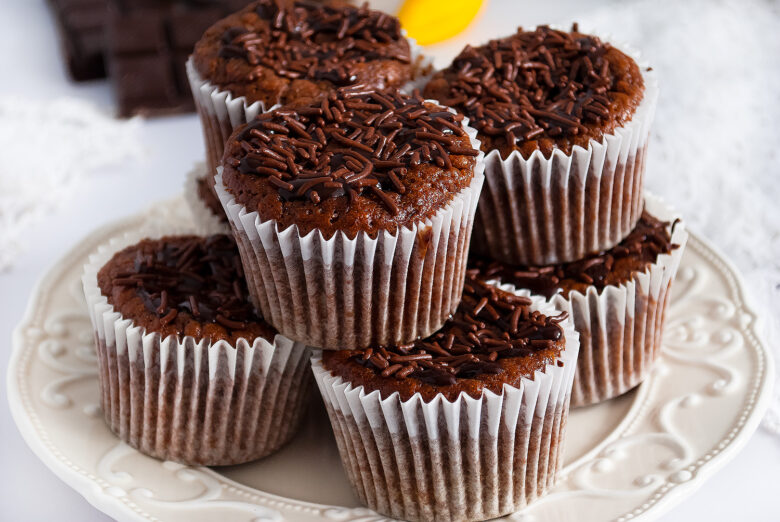 muffinki czekoladowe